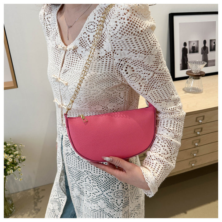 Minimalist Half-Moon Crossbody Bag Kalsten