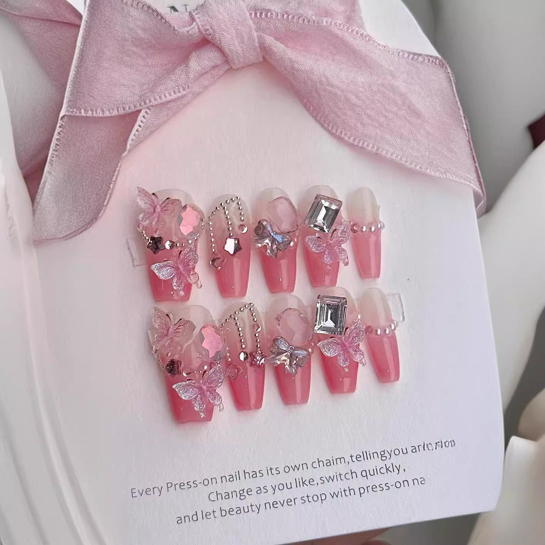 Decorative Press-On Nail Art Set 1790731540