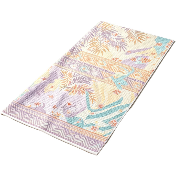 Beach towel with tropical pattern and high-quality waffle texture Kalsten