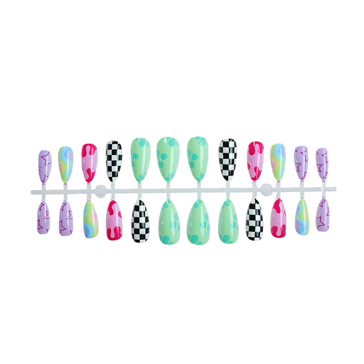 Artistic Multicolor Press-On Nails