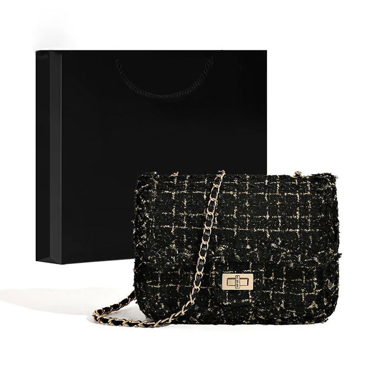 Elegant Tweed Crossbody Bag Kalsten