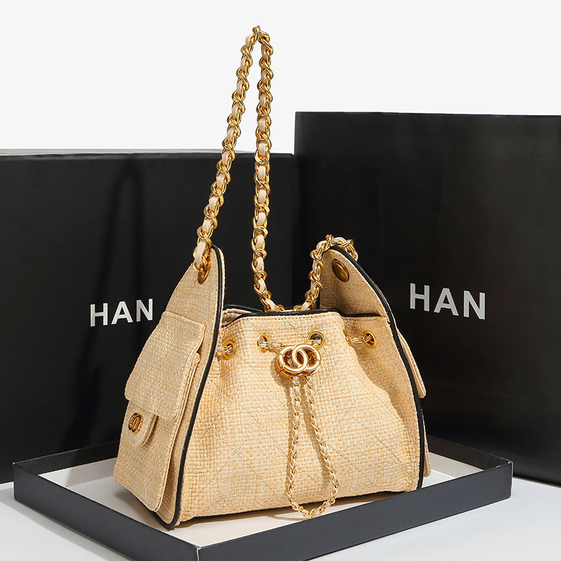 Elegant Drawstring Shoulder Bag