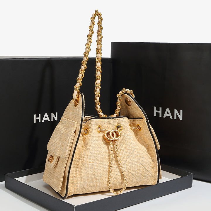 Elegant Drawstring Shoulder Bag