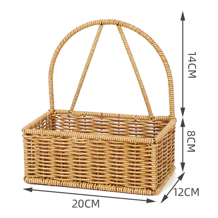 Handwoven Round Storage Basket Kalsten