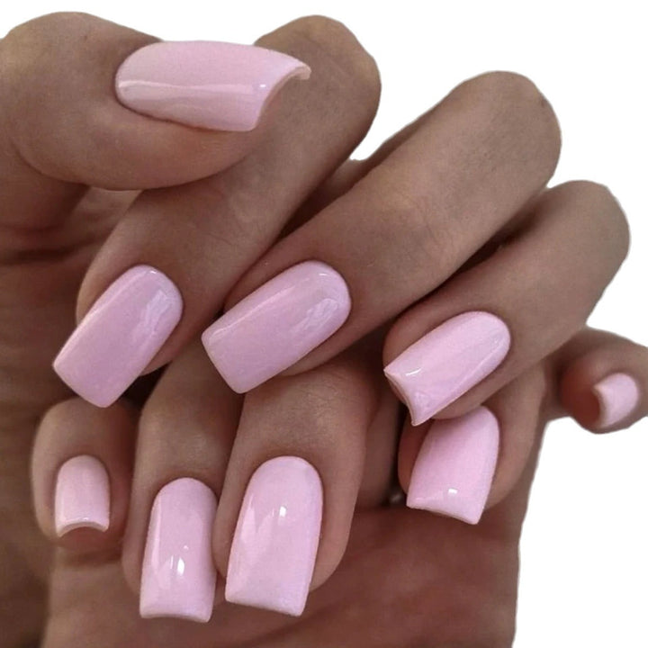 High-Gloss Square Nail Extensions