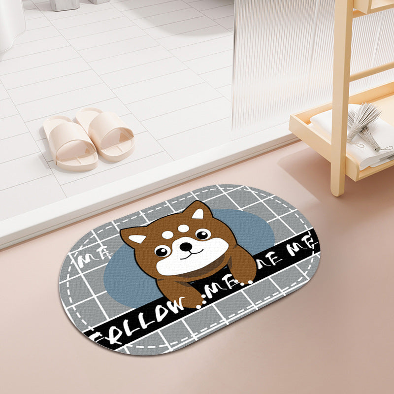 Cute Pet-Themed Entrance Mat