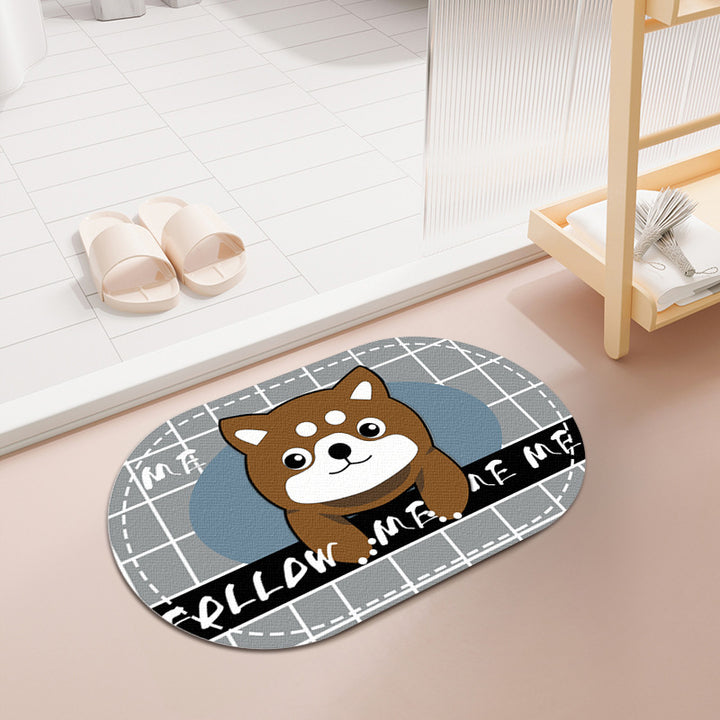 Cute Pet-Themed Entrance Mat