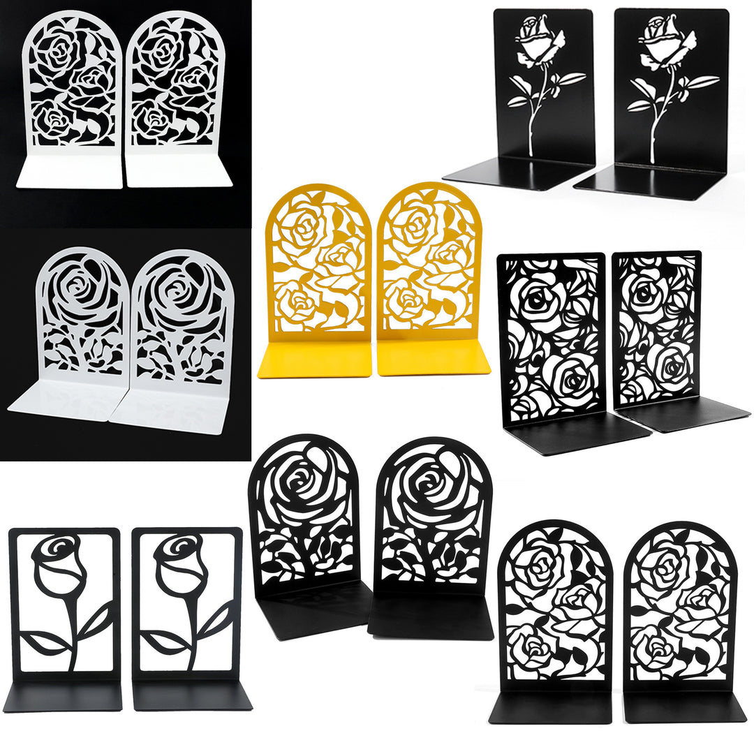 Artistic Floral Bookend Set
