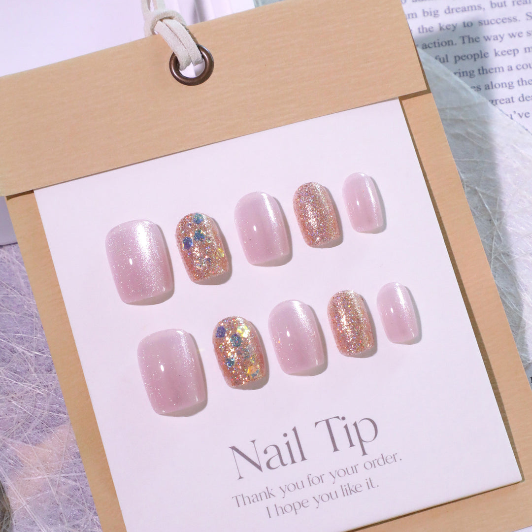 Artistic nail designs with glitter accents Kalsten