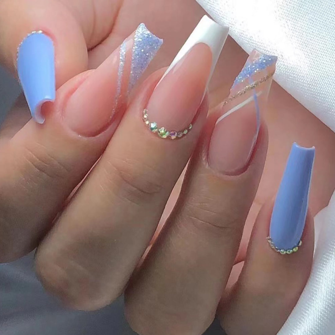 Decorative Long Acrylic Nail Art Extensions Kalsten