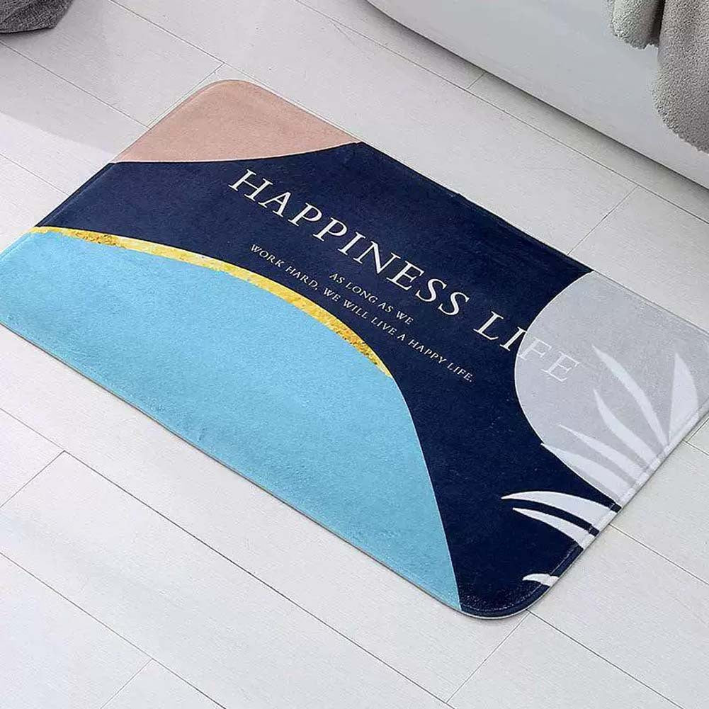 Stylish Motivational Quote Bath Mat