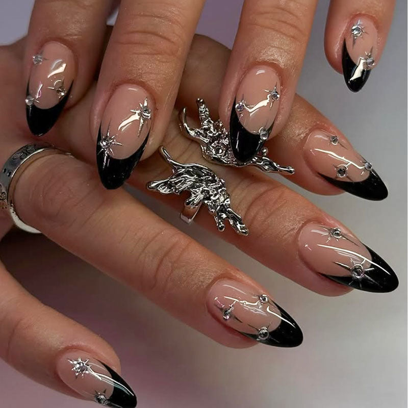 Glamorous Artistic Stiletto Press-On Nails