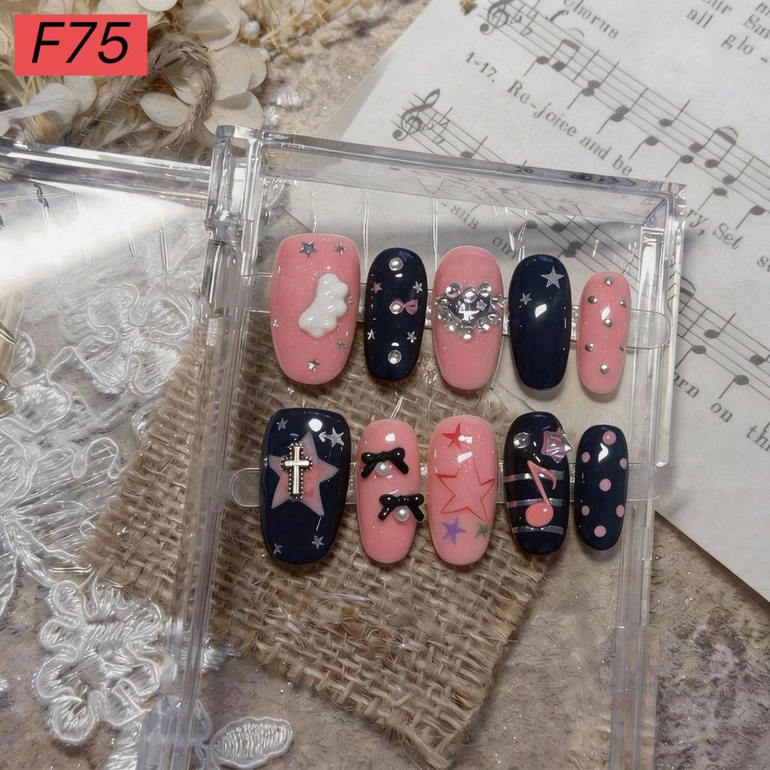 Thematic Artistic Press-On Nail Set