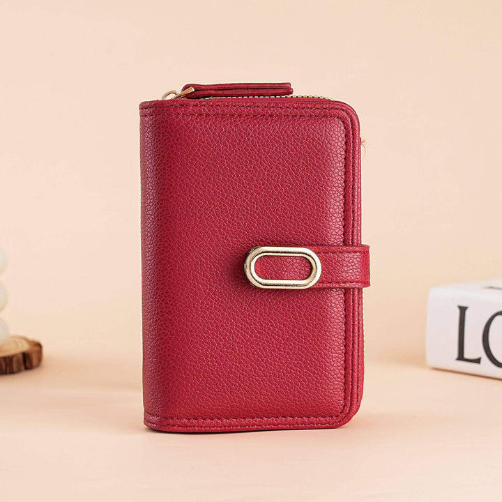 Elegant Leather Zippered Wallet