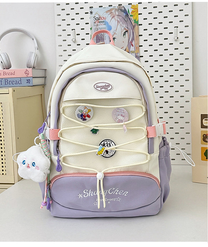 Customizable Character-Embellished School Backpack