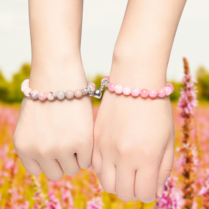 Dual Stone Heart Charm Bracelet Kalsten