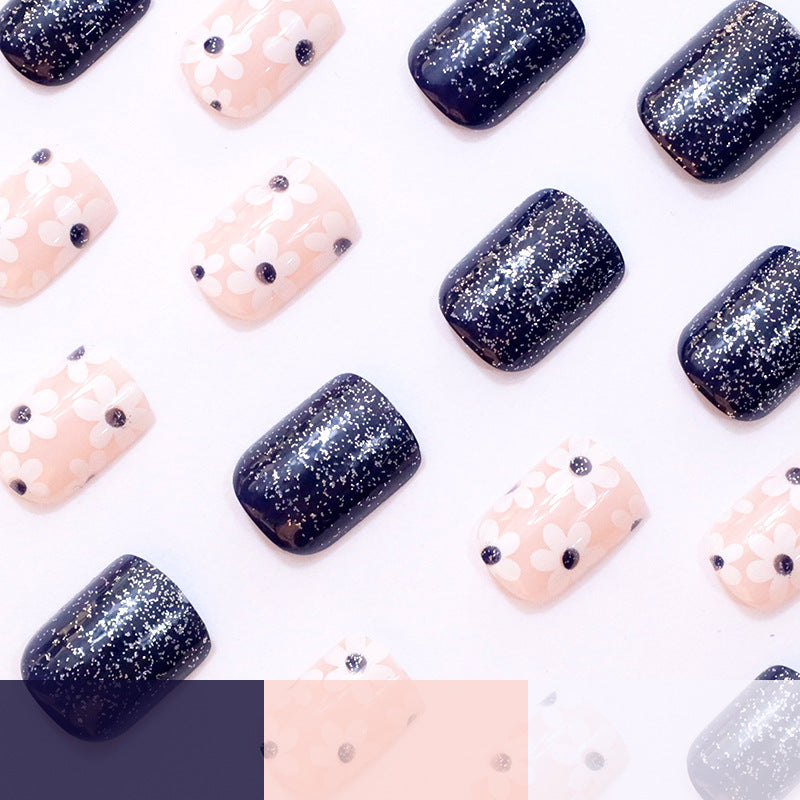 Decorative Floral Press-On Nail Enhancements Kalsten