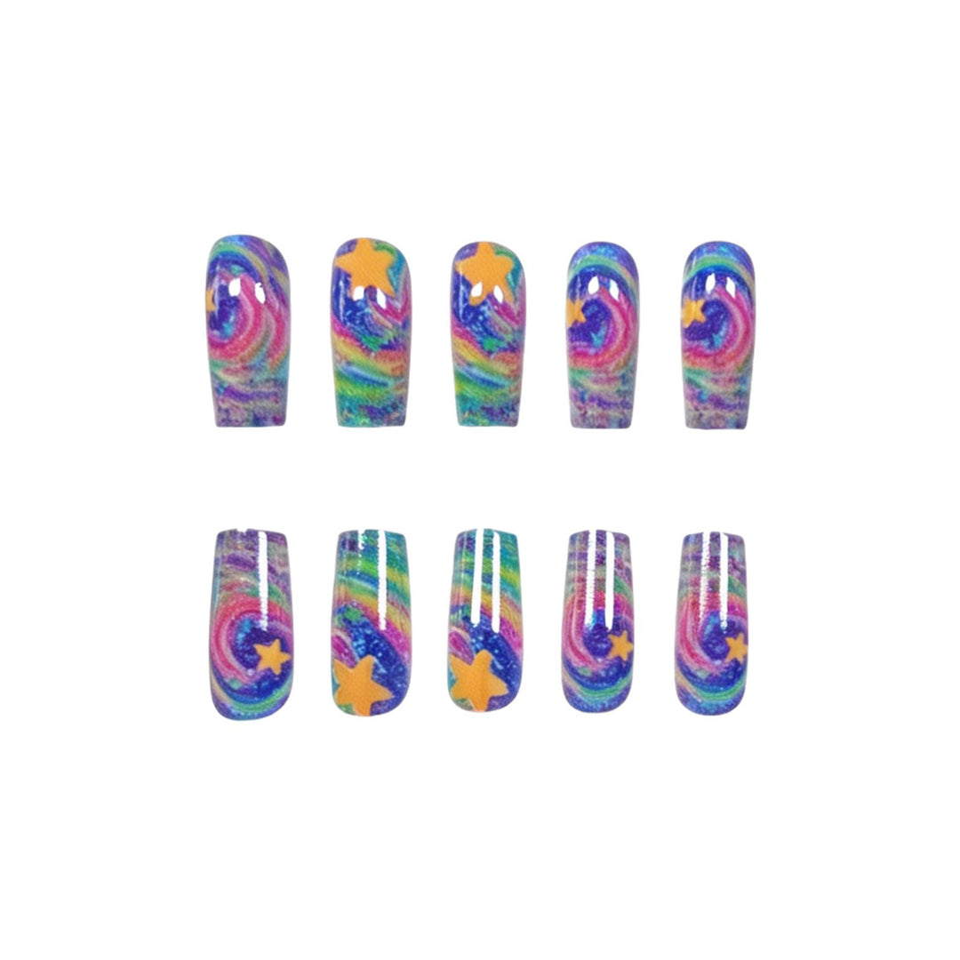 Artistic Glittery Nail Art Enhancements Kalsten