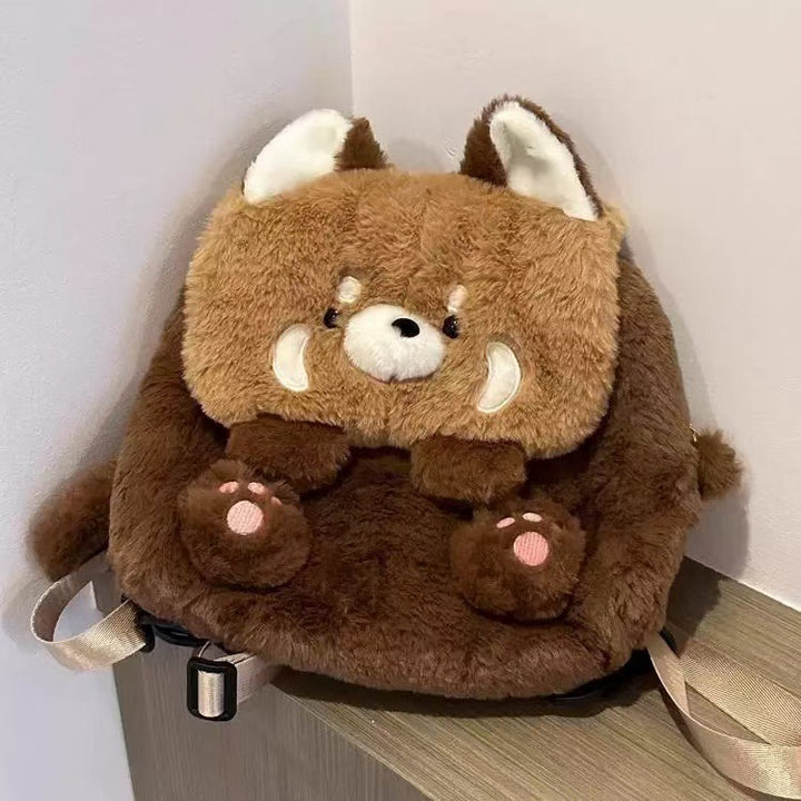 Plush Animal-Themed Backpack