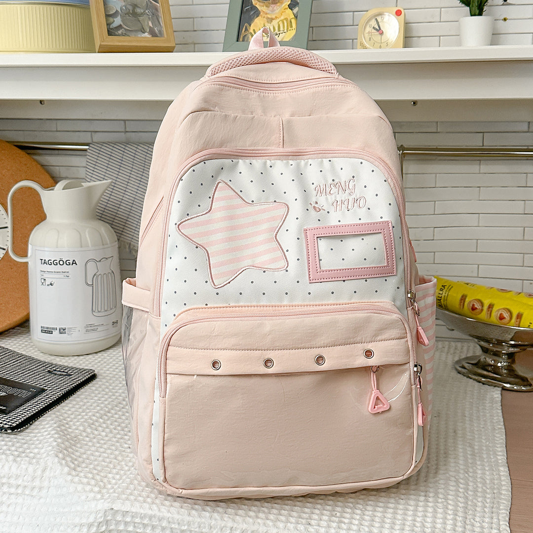 Fun-Themed Star Print Backpack Kalsten