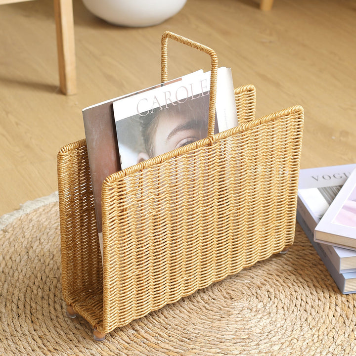 Spacious Woven Magazine Holder Kalsten