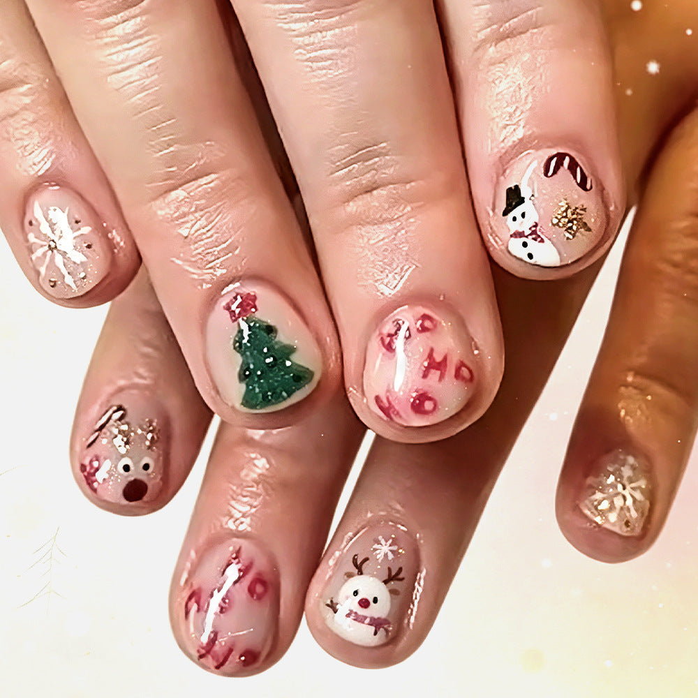 Themed Holiday Press-On Nail Art Kalsten