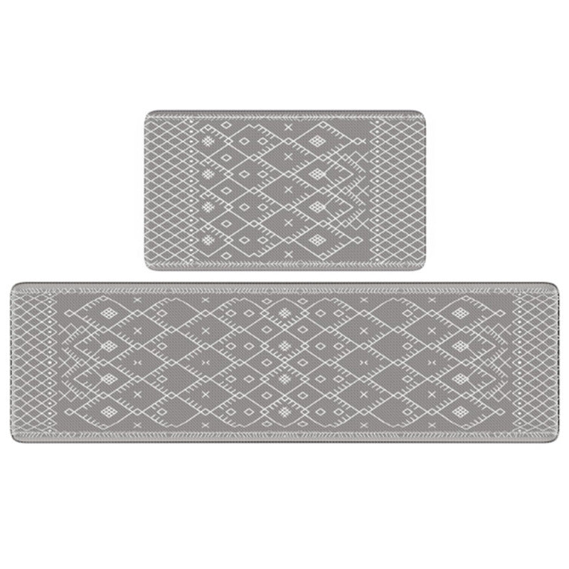 Non-Slip Geometric Print Kitchen Mat Set Kalsten