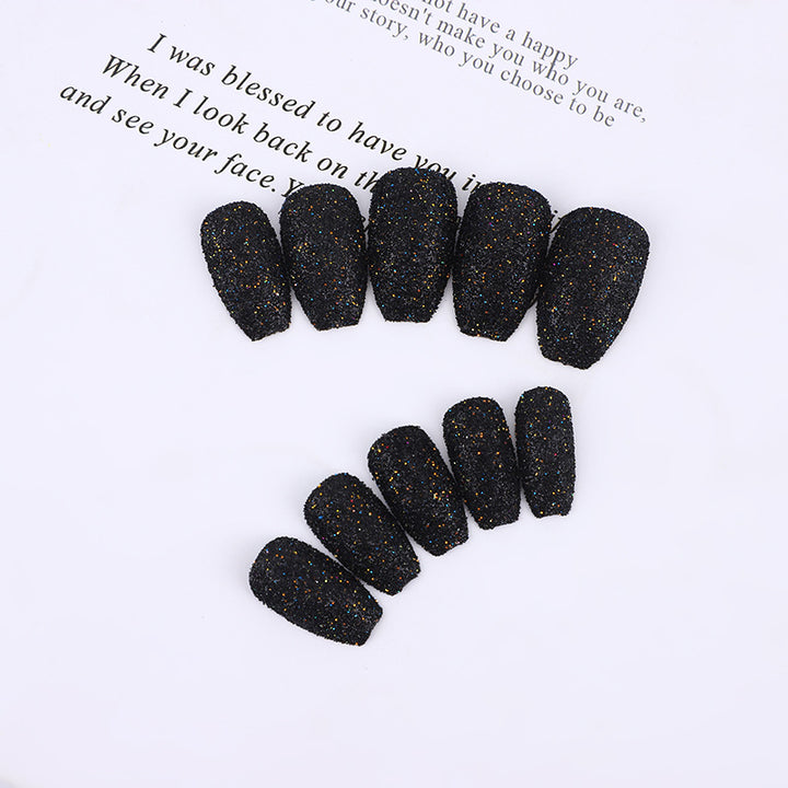 Glittering artificial nails in modern design Kalsten