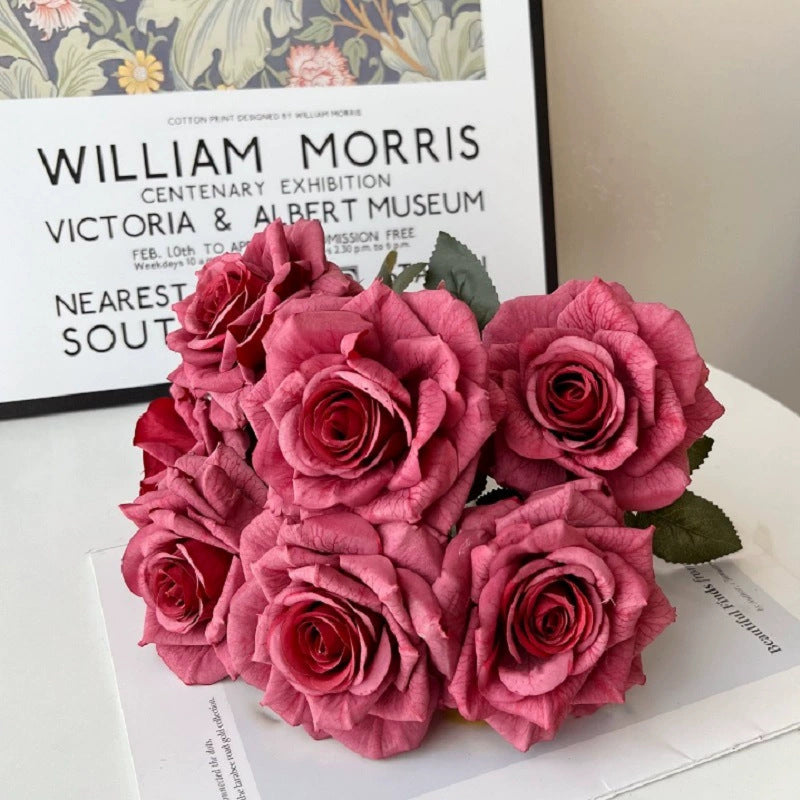 Lifelike Decorative Rose Bouquet