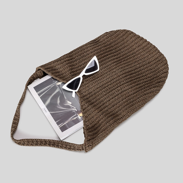 Relaxed Knit Shoulder Bag