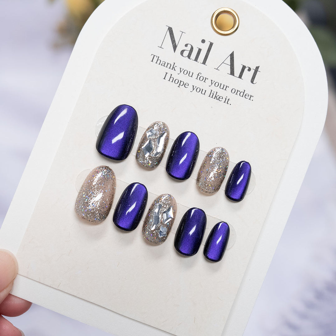 High Shine Press-On Nail Art