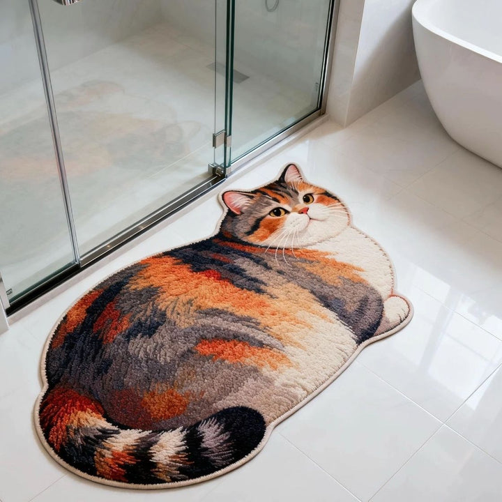 Cat-Shaped Bath Mat Kalsten