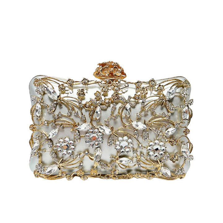 Luxurious Floral Embellished Evening Clutch