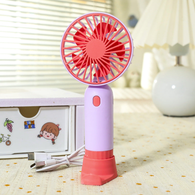 Portable hand fan with ergonomic grip and USB charging function Kalsten