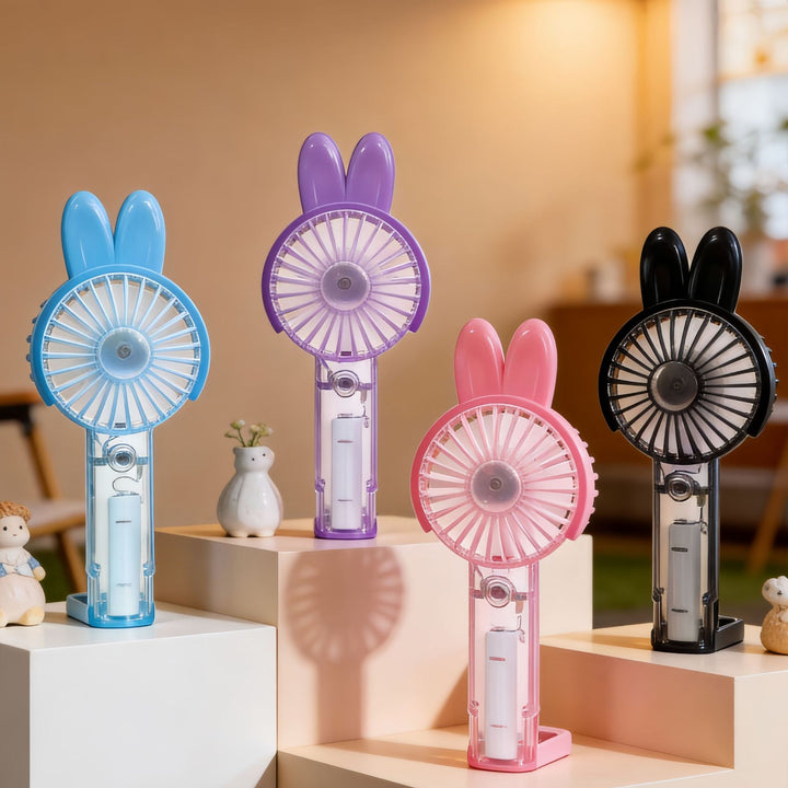 Ladies portable mini handheld fan in cute rabbit design Kalsten