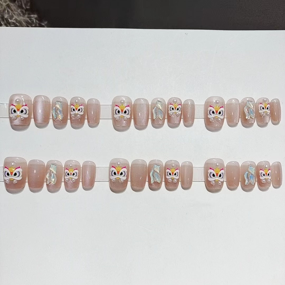 Designer Butterfly-Themed Press-On Nail Set Kalsten