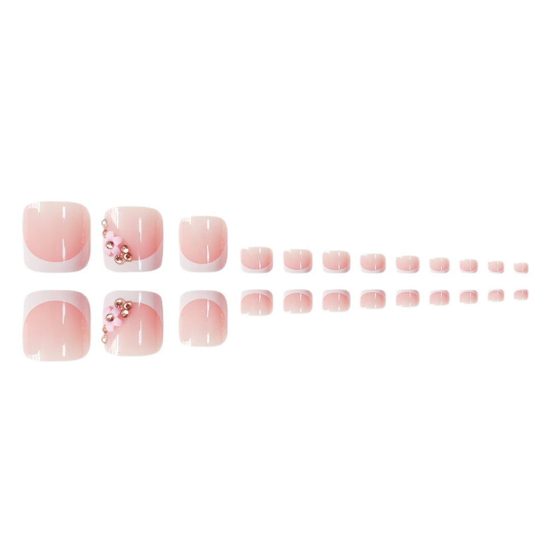 Artistic French Tip Pedicure Kalsten
