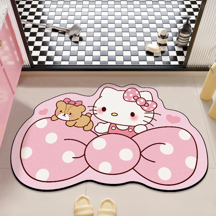 Cute Cartoon-Themed Bath Rug