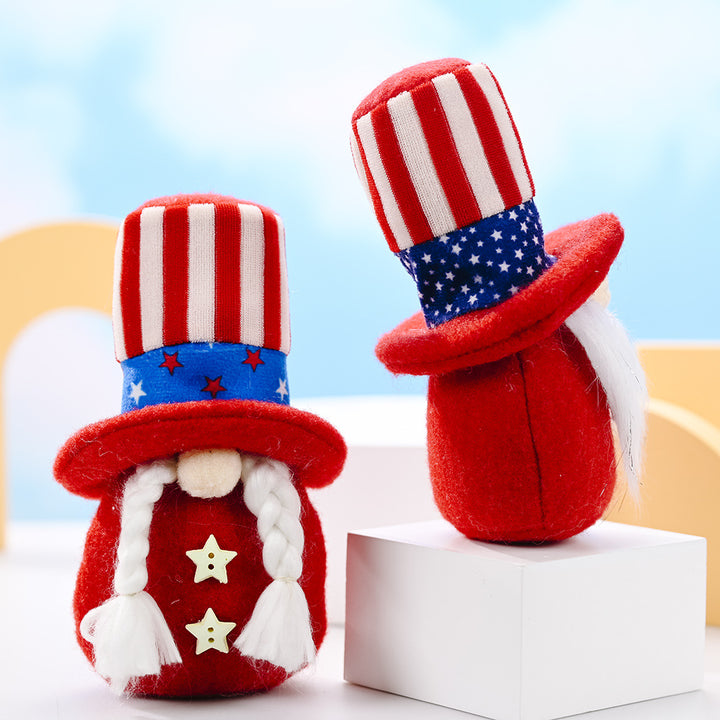Decorative Patriotic Gnome Figurine Kalsten