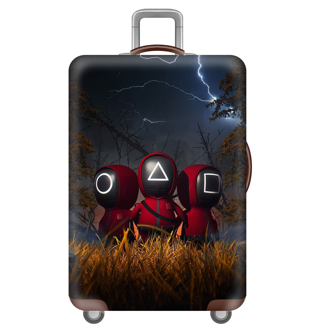 Unisex Hard Shell Suitcase with Creative Travel Motif Kalsten