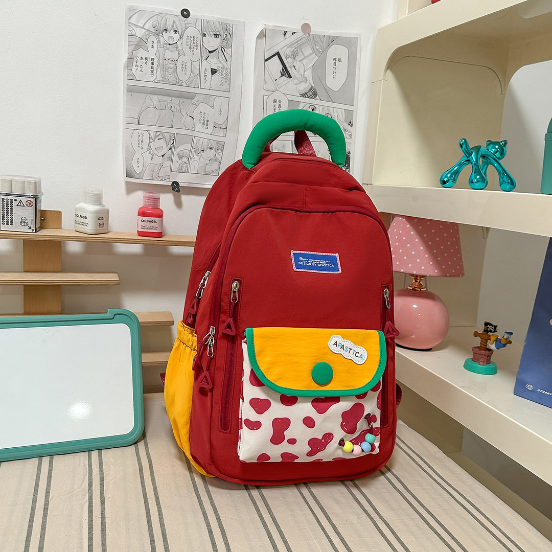 Stylish Multi-Pocket Backpack with Fun Accents Kalsten