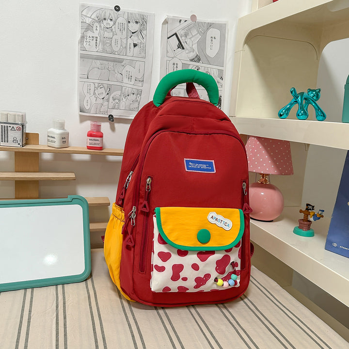 Stylish Multi-Pocket Backpack with Fun Accents Kalsten