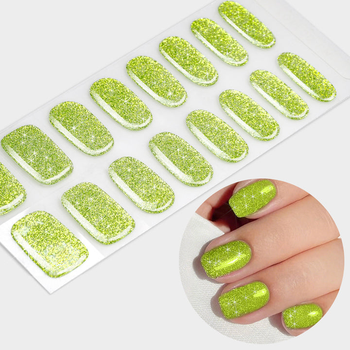 Glittering Gel Nail Wraps