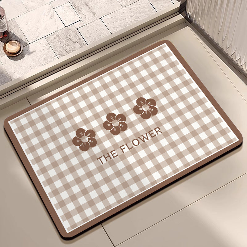 Cheerful Floral Design Indoor Area Mat Kalsten