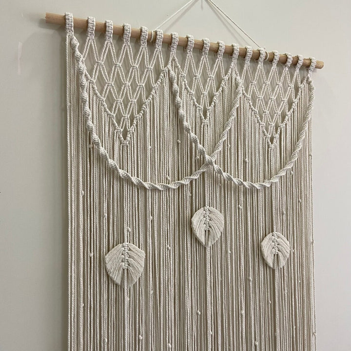 Macrame Leaf Motif Wall Hanging Kalsten