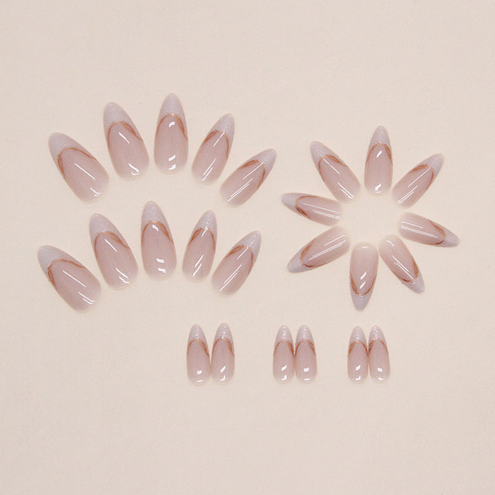 Elegant Almond-Shaped Press-On Nail Extensions Kalsten