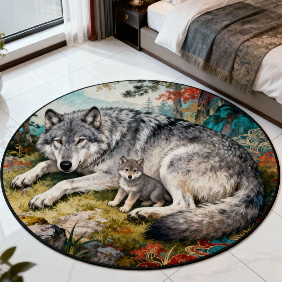 Artistic Horse-Themed Area Rug