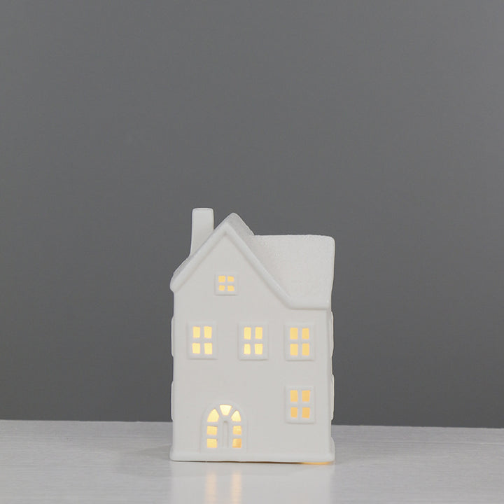 Ceramic House-Shaped Decorative Lantern Kalsten