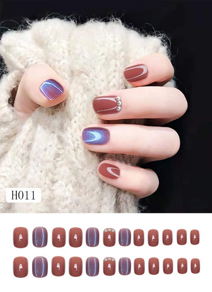 Artificial nail tips with bow design Kalsten