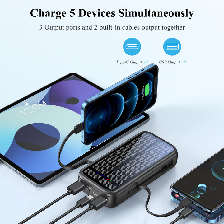 Solar-powered power bank with integrated fast charging function Kalsten